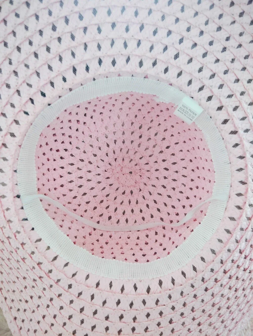 NWT!! Pink Wide-Brim Sun Hat with Leopard Bow